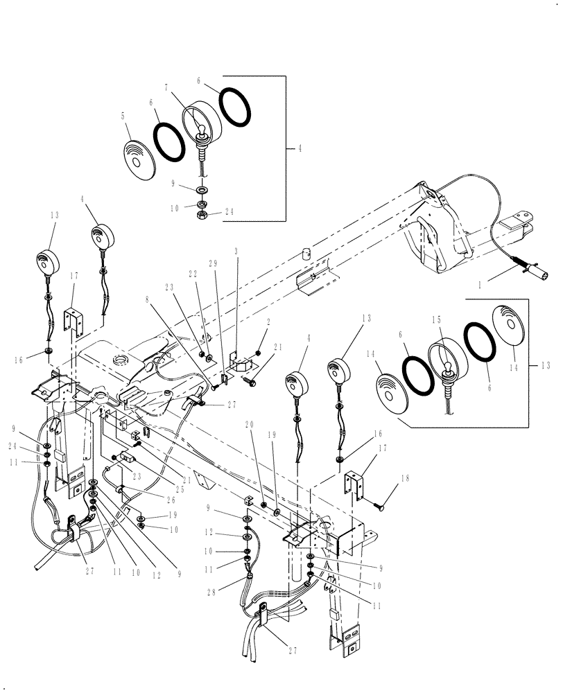 Схема запчастей Case IH DC92 - (06.03) - LIGHTS (06) - ELECTRICAL