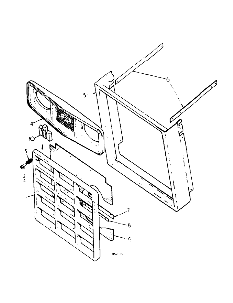 Схема запчастей Case IH HYDRO 84 - (06-04) - COOLING, RADIATOR GRILLE Cooling