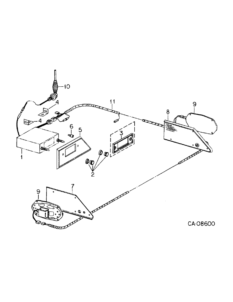 Схема запчастей Case IH 6588 - (08-23) - ELECTRICAL, RADIO EQUIPMENT, AM, FM AND TAPE PLAYERS (06) - ELECTRICAL