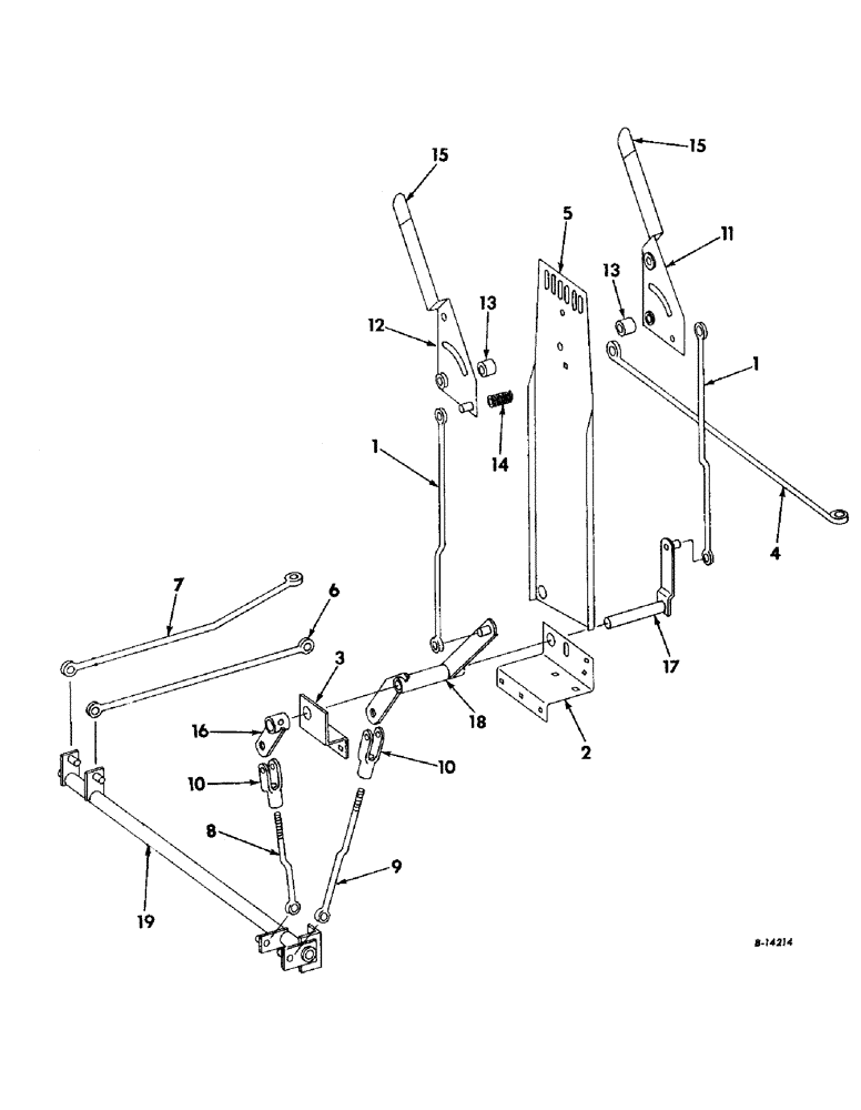 Схема запчастей Case IH 228 - (A-18) - OPERATORS DECK CONTROL (58) - ATTACHMENTS/HEADERS