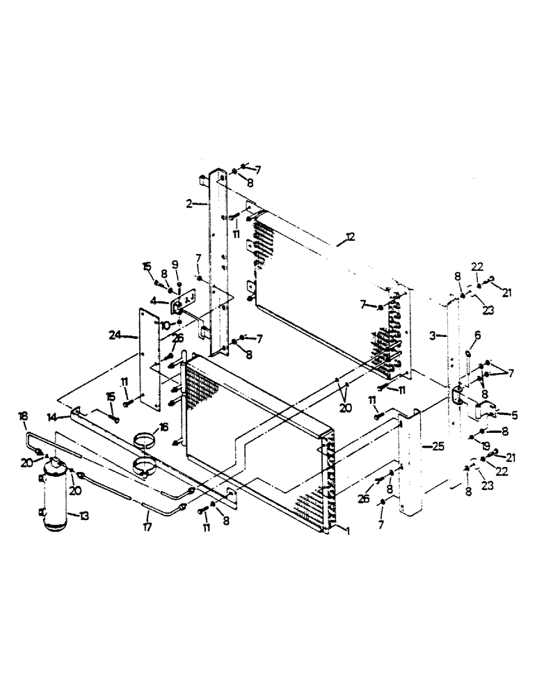 Схема запчастей Case IH 9170 - (03-09) - OIL COOLER AND CONDENSER MOUNTING (03) - Climate Control