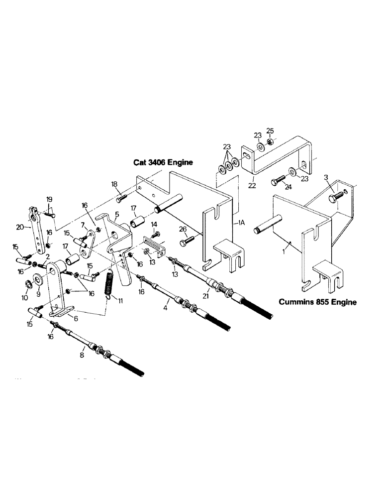 Схема запчастей Case IH KS-280 - (04-06) - THROTTLE CONTROLS (04) - Drive Train