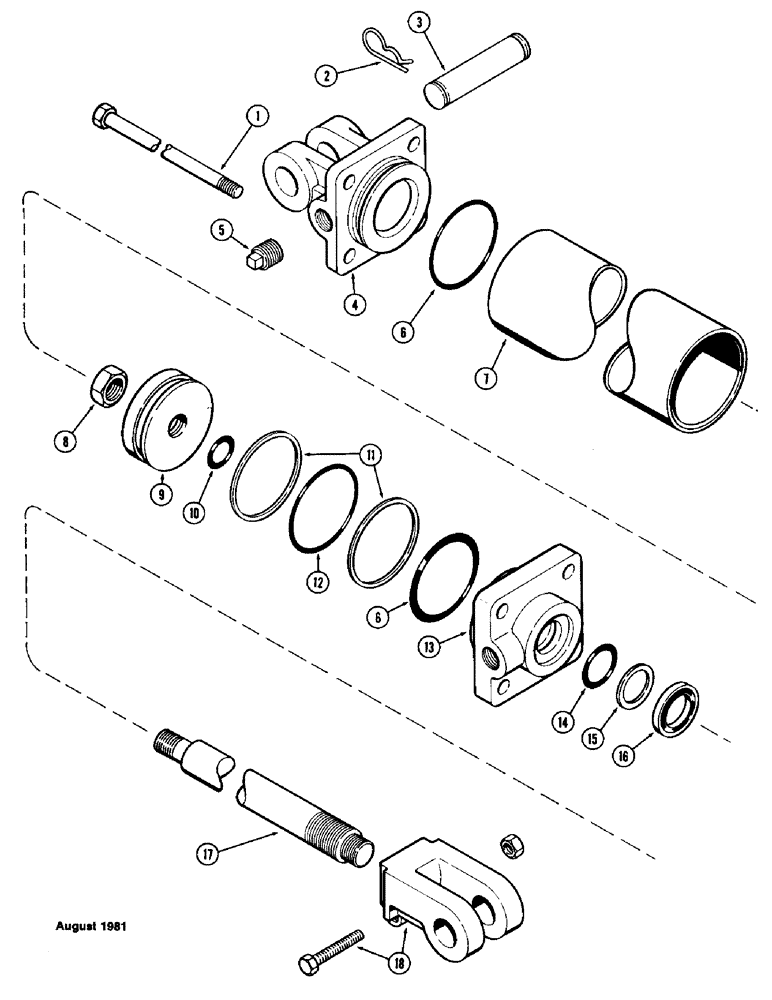 Схема запчастей Case IH SC5 - (39C) - T57450 CYLINDER 