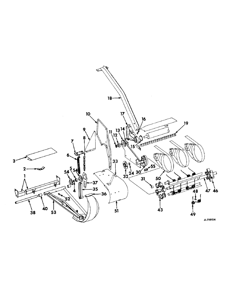 Схема запчастей Case IH 503 - (290) - WINDROW PICKUP, ROTARY TYPE, BASIC (58) - ATTACHMENTS/HEADERS