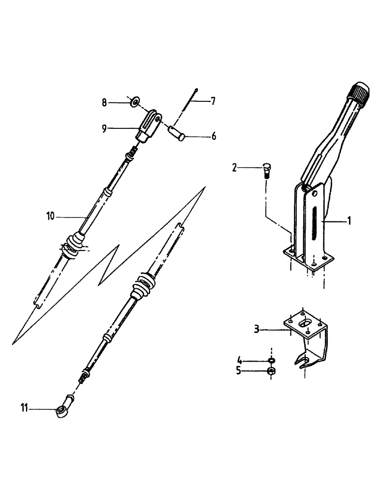 Схема запчастей Case IH 7000 - (A09-08) - HANDBRAKE Mainframe & Functioning Components