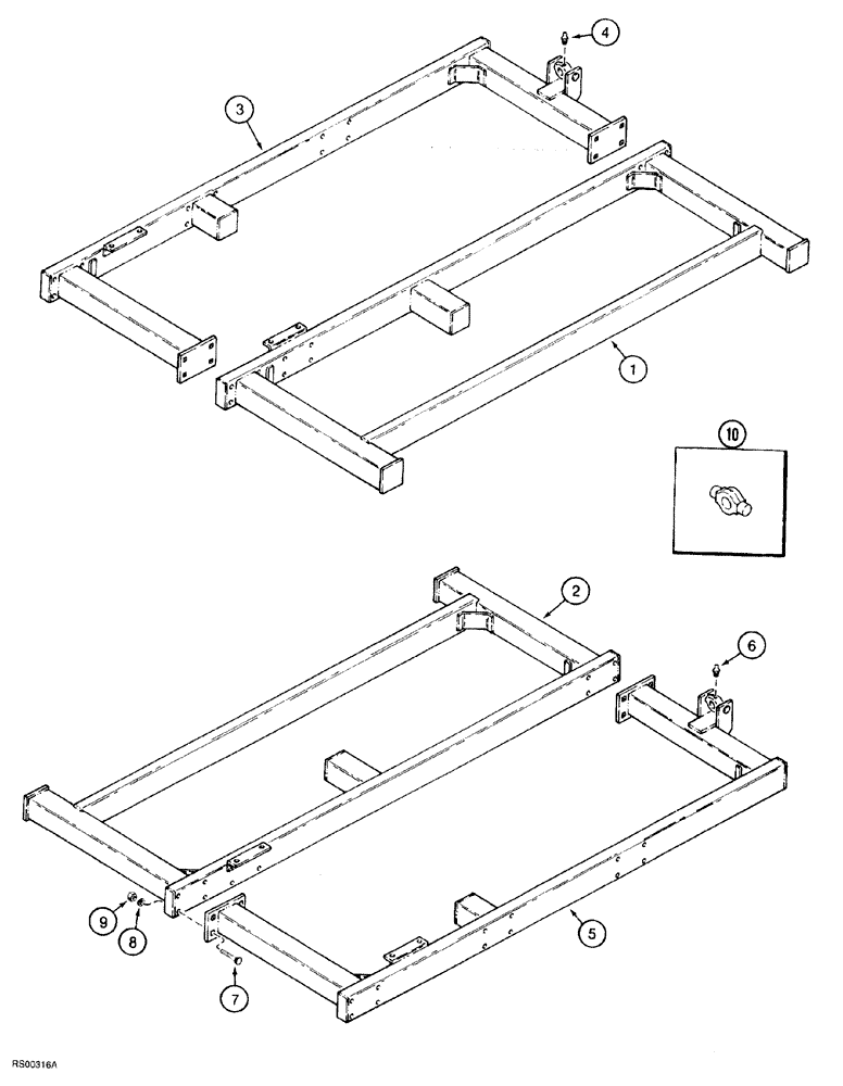 Схема запчастей Case IH 5700 - (9-060) - SECONDARY WING FRAMES, LEVEL LIFT MODELS, DOUBLE FOLD, 47 FOOT THROUGH 53 FOOT WIDE (18) - MISCELLANEOUS
