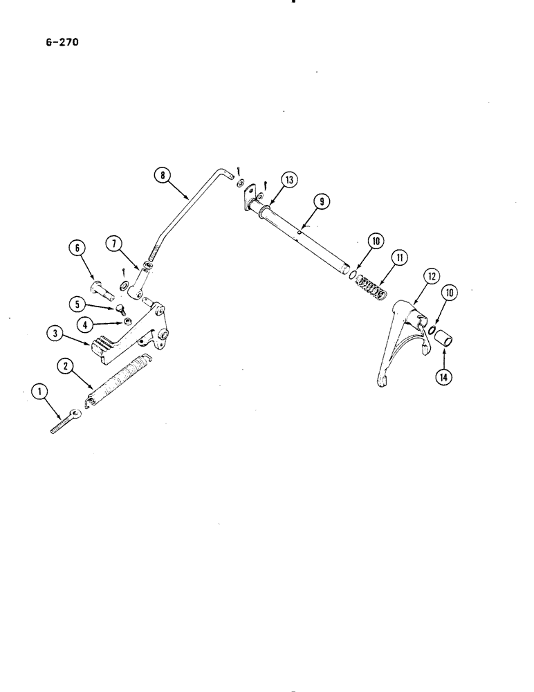 Схема запчастей Case IH 485 - (6-270) - DIFFERENTIAL LOCK (06) - POWER TRAIN