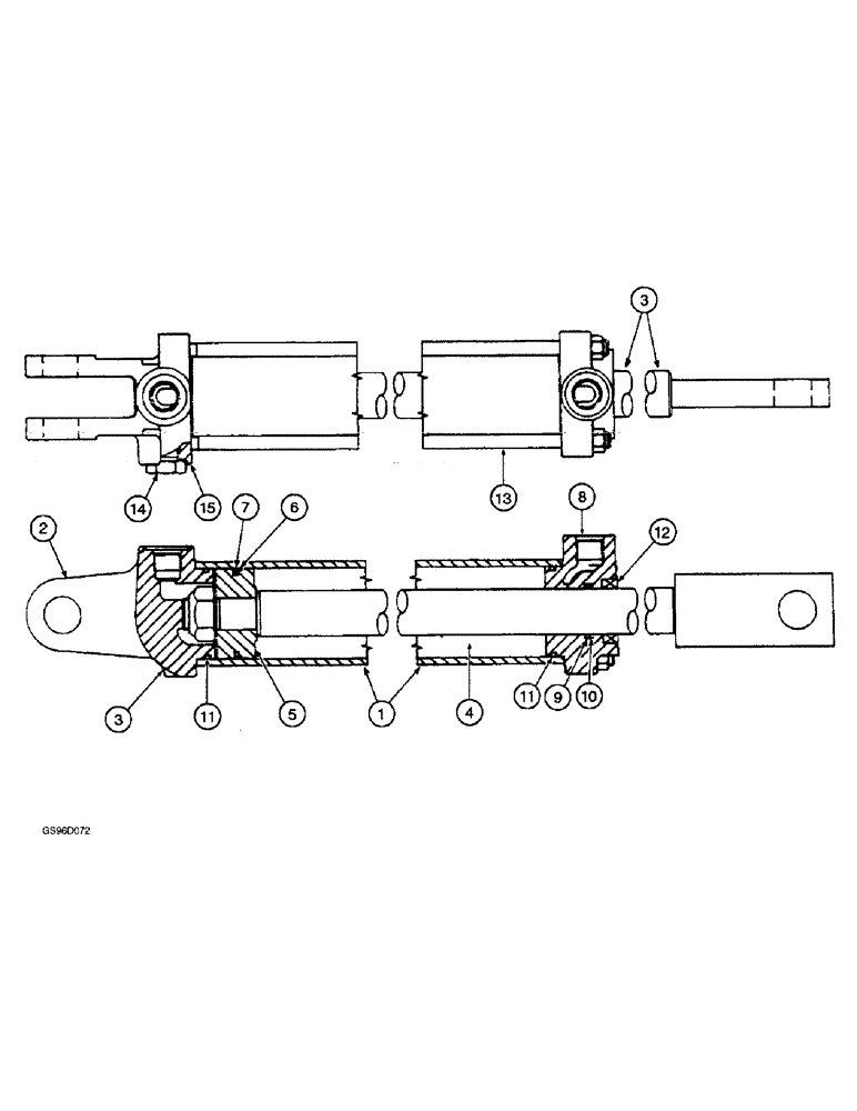 Схема запчастей Case IH 1400 - (8-07A) - HYDRAULIC CYLINDER, HYDRAULIC DISTRIBUTOR (07) - HYDRAULICS
