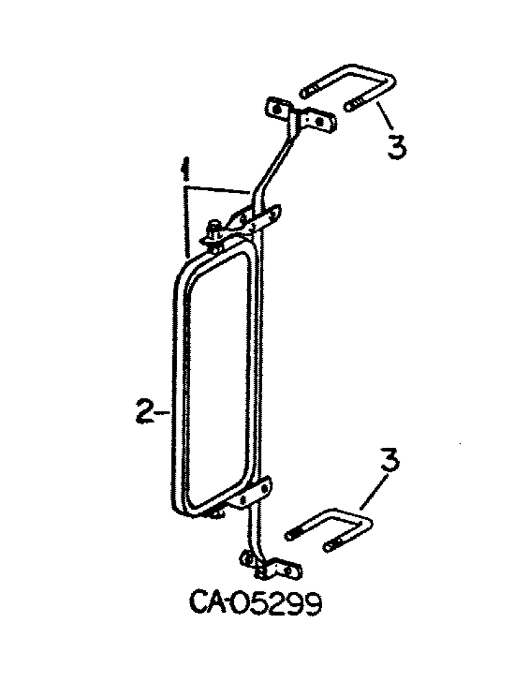 Схема запчастей Case IH 786 - (13-21) - SUPERSTRUCTURE, REAR VIEW MIRROR (05) - SUPERSTRUCTURE