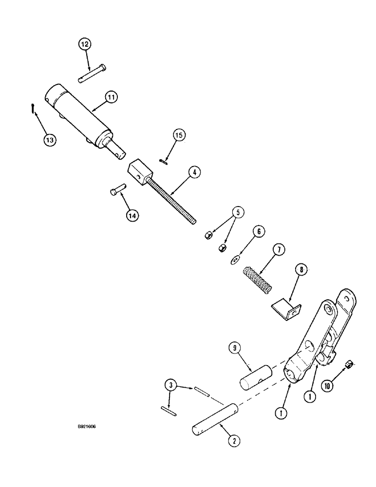 Схема запчастей Case IH 2055 - (9C-20) - REAR FAN PULLEY LINKAGE (15) - HANDLING SYSTEM