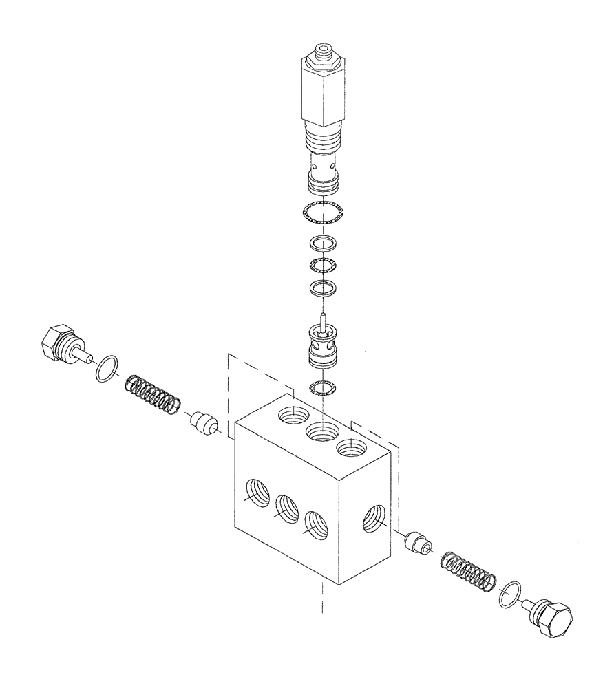 Схема запчастей Case IH 7700 - (B05[02]) - HYDRAULIC COUNTER-BALANCE VALVE Hydraulic Components & Circuits
