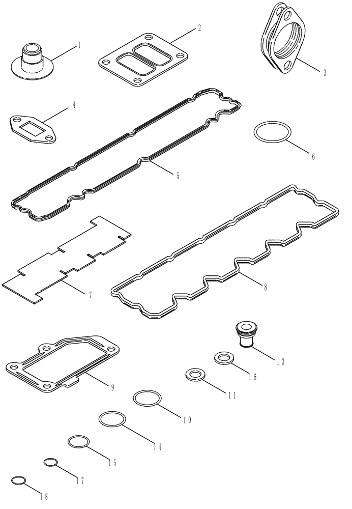 Схема запчастей Case IH 620 - (02-23) - GASKET KIT - VALVE GRIND (01) - ENGINE