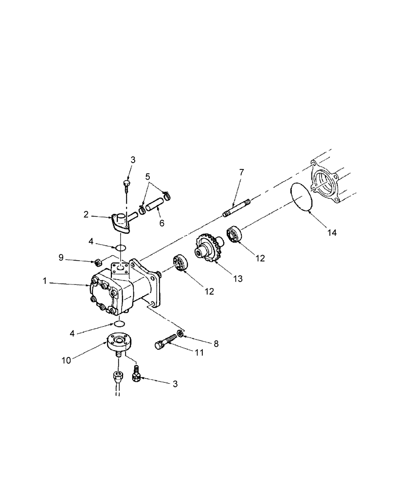 Схема запчастей Case IH DX31 - (04.07) - POWER STEERING PUMP (04) - FRONT AXLE & STEERING