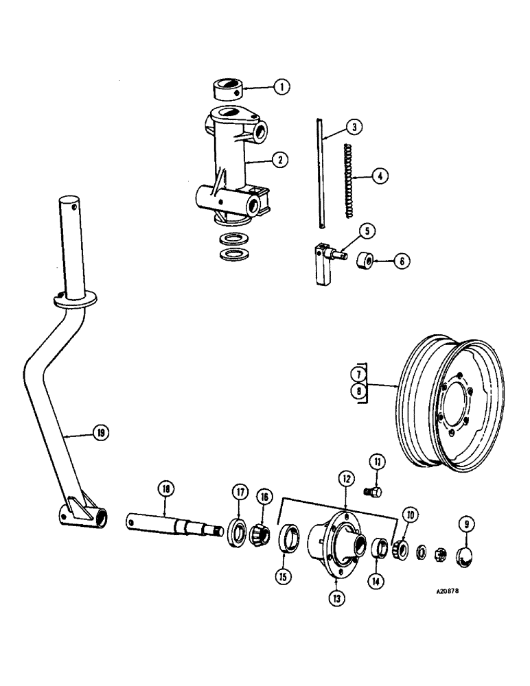 Схема запчастей Case IH JTA-SERIES - (32) - FRONT AXLE AND WHEELS, ON LAND HITCH 