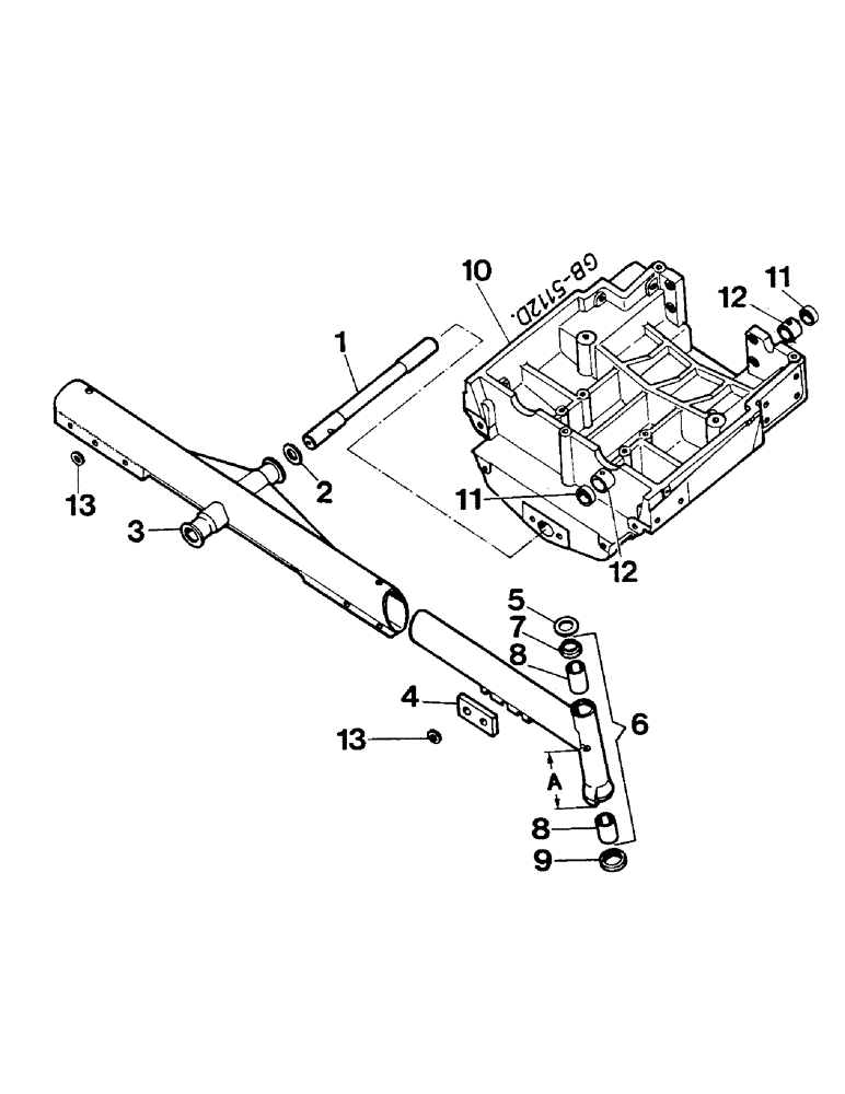 Схема запчастей Case IH 844S - (14-04) - FRONT AXLE, ADJUSTABLE Suspension