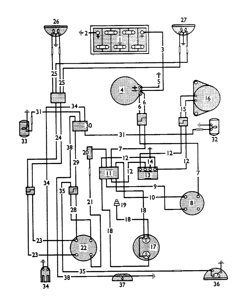 Схема запчастей Case IH 990B - (86) - ELECTRICAL EQUIPMENT, FROM TRACTOR 476325 (06) - ELECTRICAL SYSTEMS