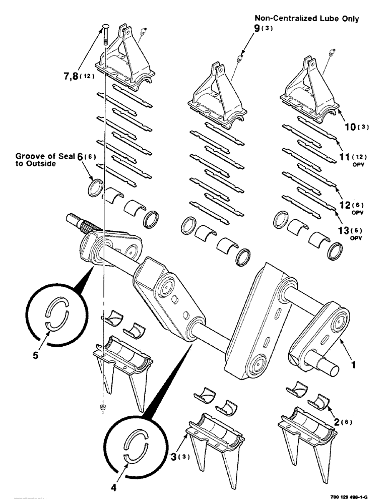 Схема запчастей Case IH 8590 - (05-04) - CRANK ASSEMBLY (13) - FEEDER