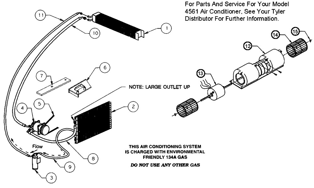 Схема запчастей Case IH PATRIOT NT - (02-005) - AIR CONDITIONER Cab Exterior