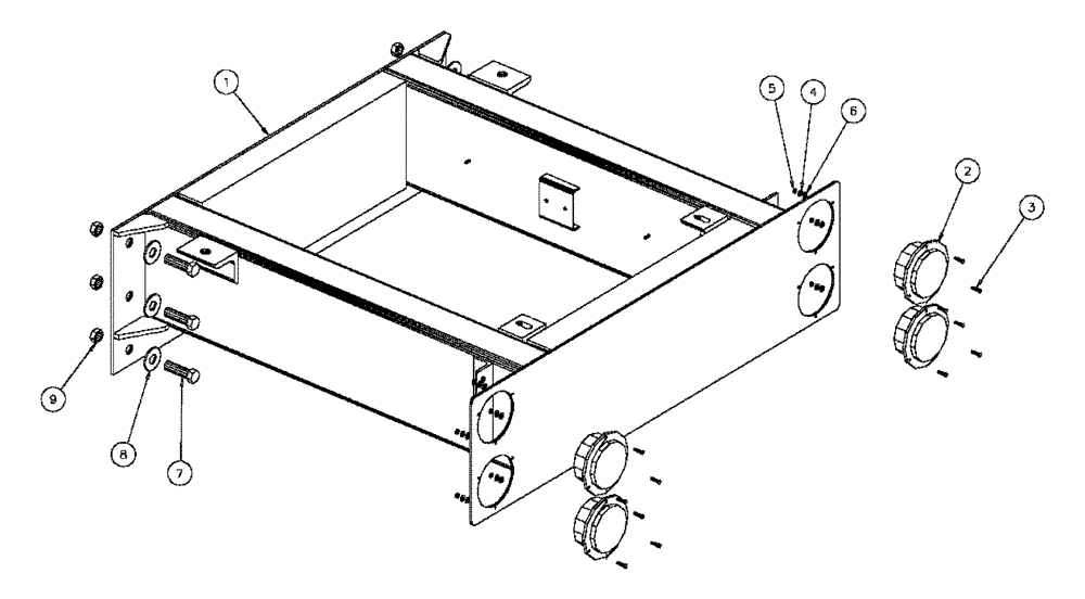 Схема запчастей Case IH 4375 - (10-004) - FRAME EXTENSION, 40” Options