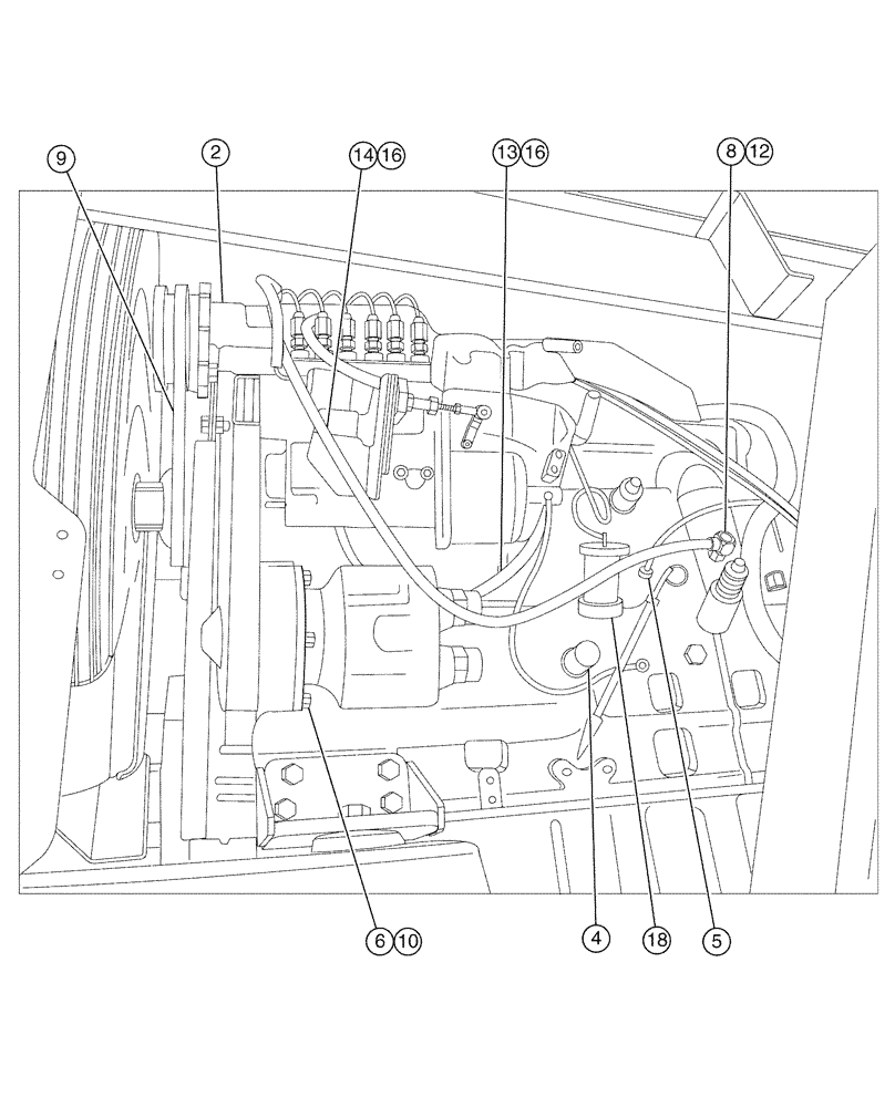 Схема запчастей Case IH SPX4260 - (03-002[02]) - ENGINE GROUP (01) - ENGINE