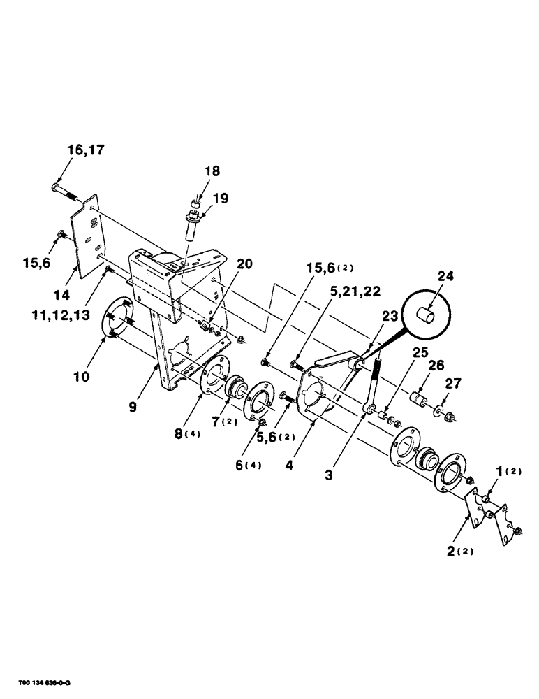 Схема запчастей Case IH SC416 - (5-04) - PANEL ASSEMBLY, HAY CONDITIONER, LEFT (09) - CHASSIS