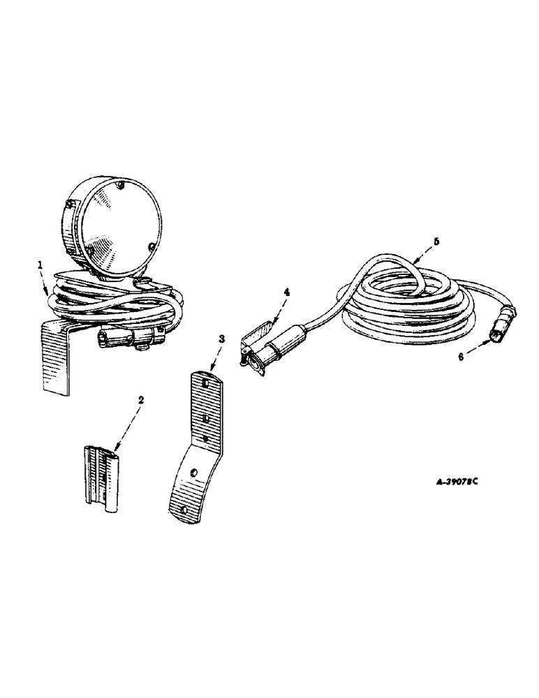 Схема запчастей Case IH 300 - (111) - ELECTRICAL SYSTEM, CARBURETED ENGINE, SAFETY LIGHT AND EXTENSION CABLE, SPECIAL (06) - ELECTRICAL SYSTEMS