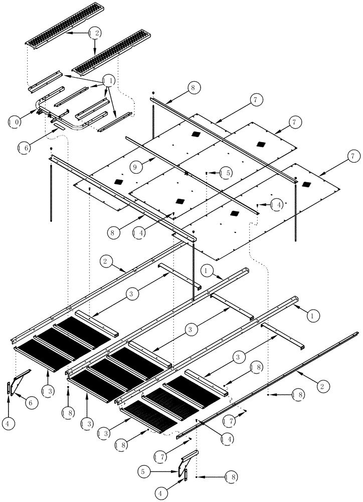 Схема запчастей Case IH CPX610 - (09D-06A) - LID, BASKET - TOP - ASN JJC0250200 (16) - BASKET
