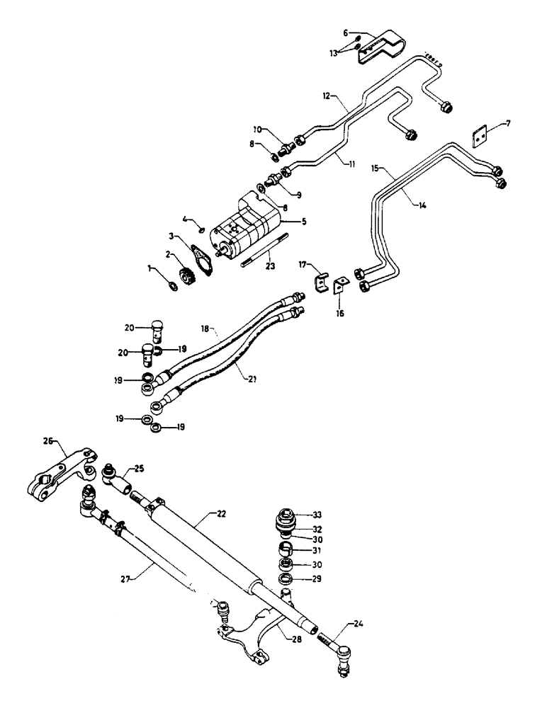 Схема запчастей Case IH 824 - (266) - POWER STEERING (05) - STEERING