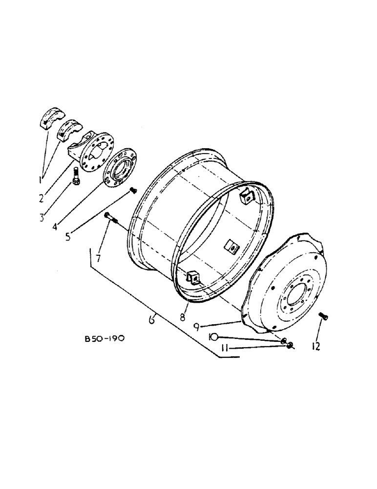 Схема запчастей Case IH 784 - (15-06) - WHEELS AND TRACTION, REAR WHEEL W15-30, ROW CROP TRACTORS Wheels & Traction