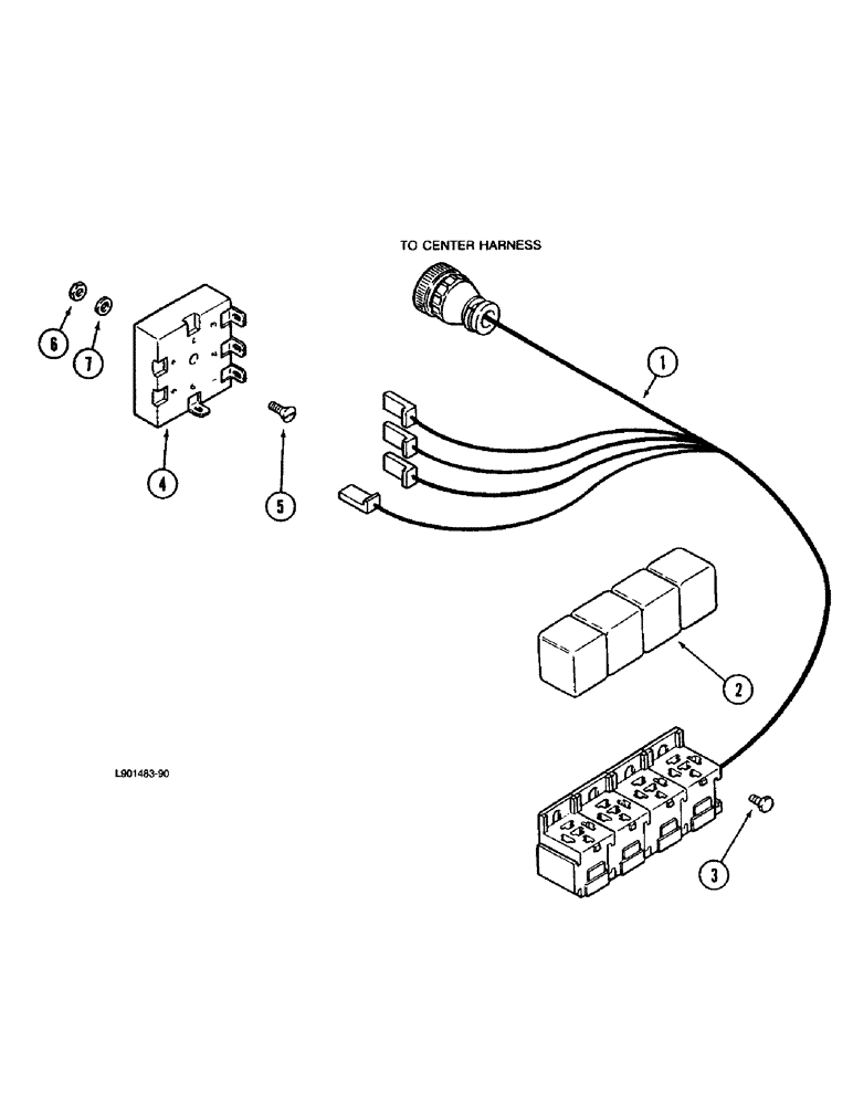 Схема запчастей Case IH 1670 - (4-12) - FEEDER INHIBITOR CONTROLLER (06) - ELECTRICAL