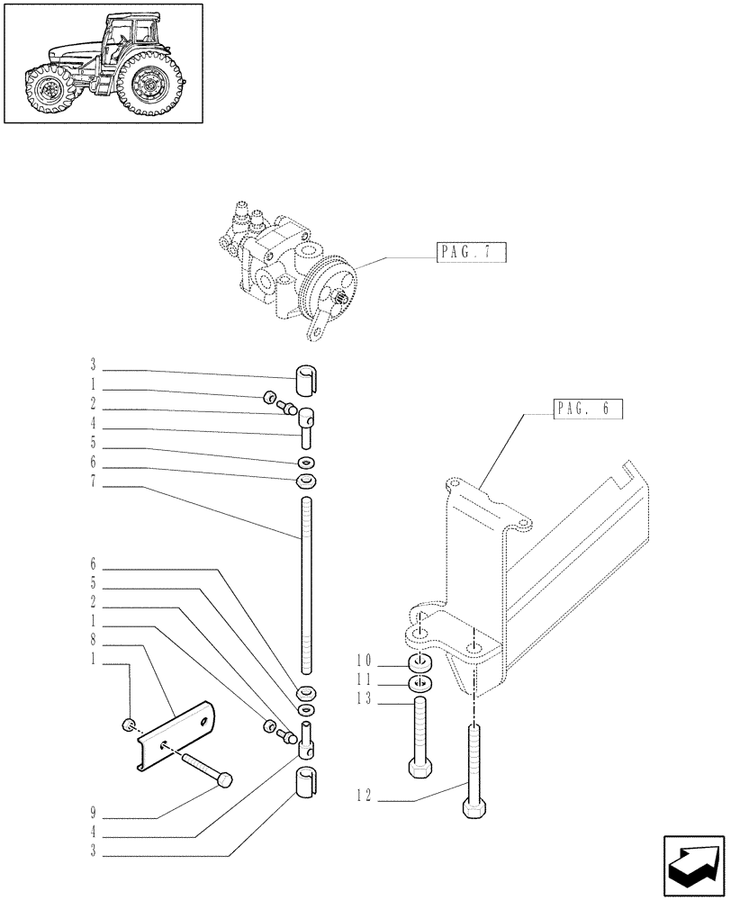 Схема запчастей Case IH JX1090U - (1.68.6[09]) - (VAR.385) TRAILER AIR BRAKE GERMANY / AUSTRIA - CONTROL VALVES (05) - REAR AXLE