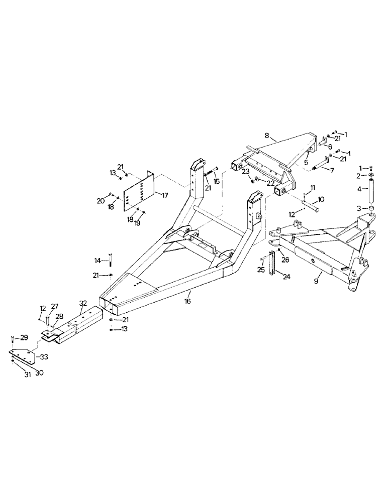 Схема запчастей Case IH ST325 - (10-34) - UTILITY BLADE FRAME, MODEL 615 AND 617, HYD TILT ANGLE (19) - OPTIONS