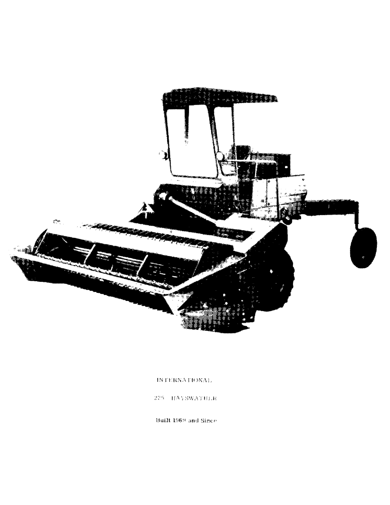Схема запчастей Case IH 225 - (7) - INTERNATIONAL 225 HAYSWATHER, BUILT 1969 AND SINCE (00) - GENERAL
