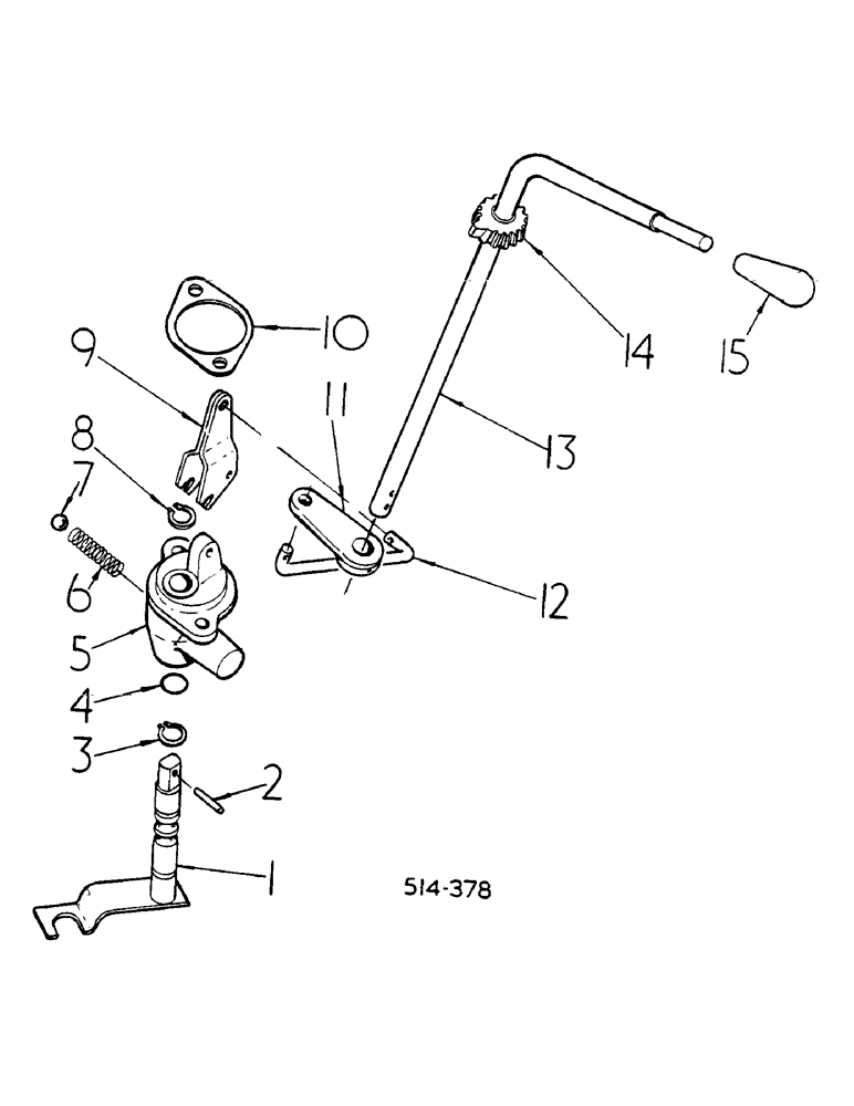 Схема запчастей Case IH 278 - (07-094) - TORQUE AMPLIFIER LEVER AND CONNECTIONS (04) - Drive Train