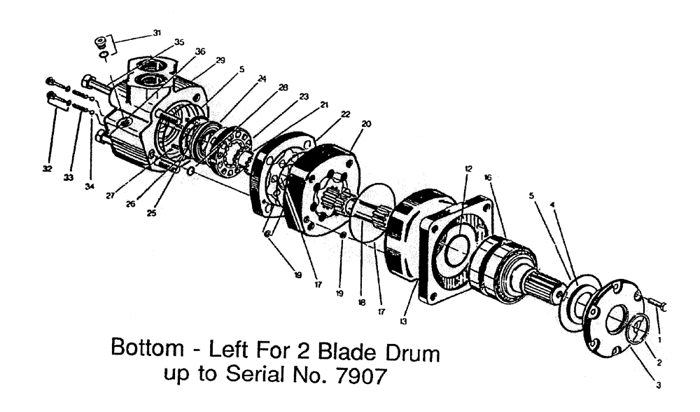 Схема запчастей Case IH 7000 - (B02-30) - HYDRAULIC MOTOR * 6000 CHAR-LYNN: 19 CU.IN. Hydraulic Components & Circuits