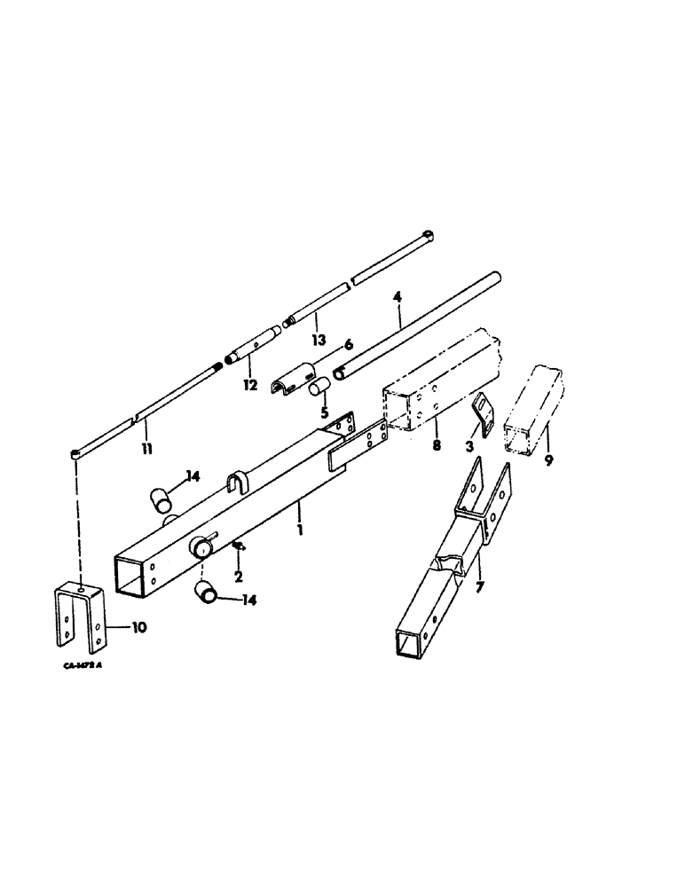 Схема запчастей Case IH 30 - (C-09) - RAKING WHEEL FRONT EXTENSION, EIGHTH WHEEL, FOR SEVEN WHEEL RAKES ONLY 