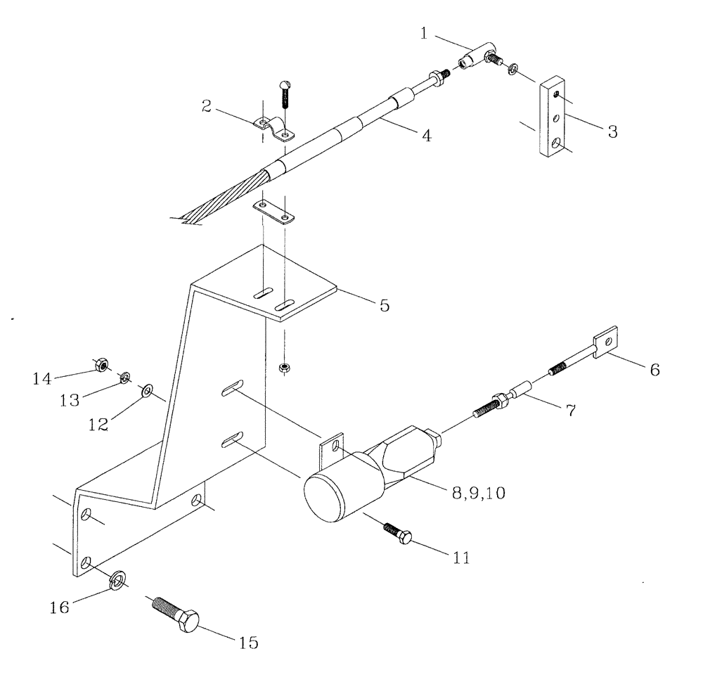 Схема запчастей Case IH 7700 - (C04[01]) - ENGINE SHUTDOWN AND THROTTLE {108} Engine & Engine Attachments