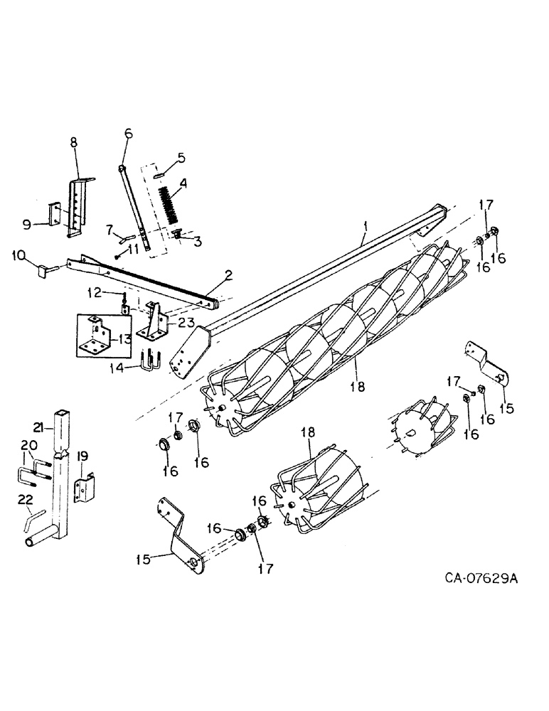 Схема запчастей Case IH 365 - (D-14) - ROTARY MULCHER, DOUBLE UNITS (09) - CHASSIS