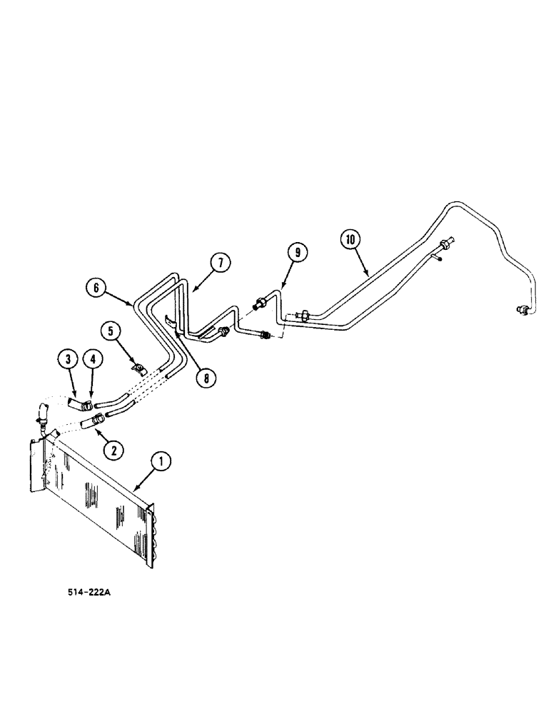 Схема запчастей Case IH 248 - (8-642) - OIL COOLER - SYNCHROMESH DRIVE (08) - HYDRAULICS