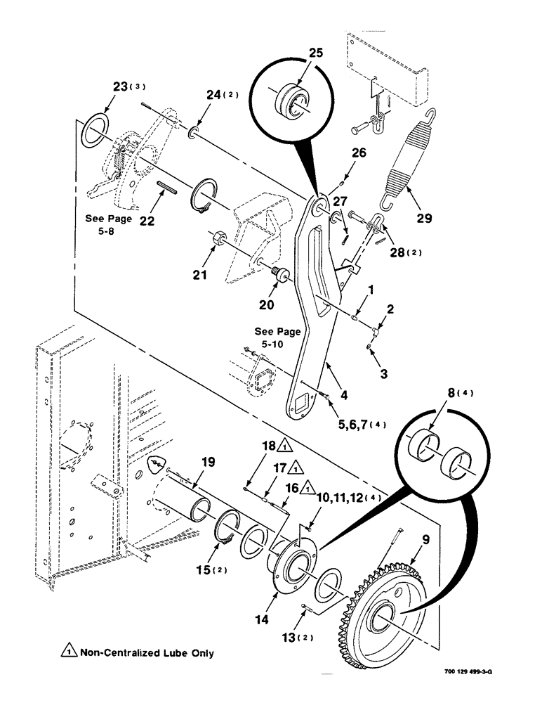Схема запчастей Case IH 8590 - (05-06) - STUFFER DRIVE ASSEMBLY, LEFT (13) - FEEDER