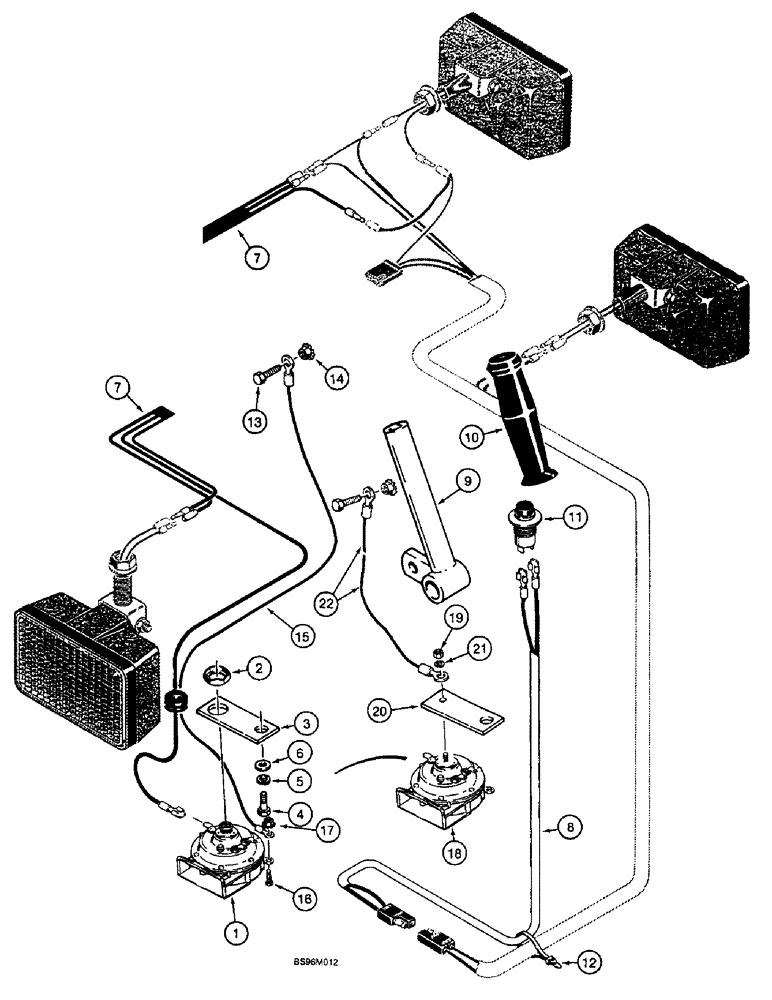 Схема запчастей Case IH 1825B - (4-24) - HORN, NORTH AMERICA (04) - ELECTRICAL SYSTEMS
