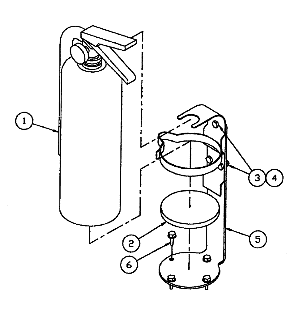 Схема запчастей Case IH SPX3185 - (11-006) - OPTIONS - FIRE EXTINGUISHER GROUP Options