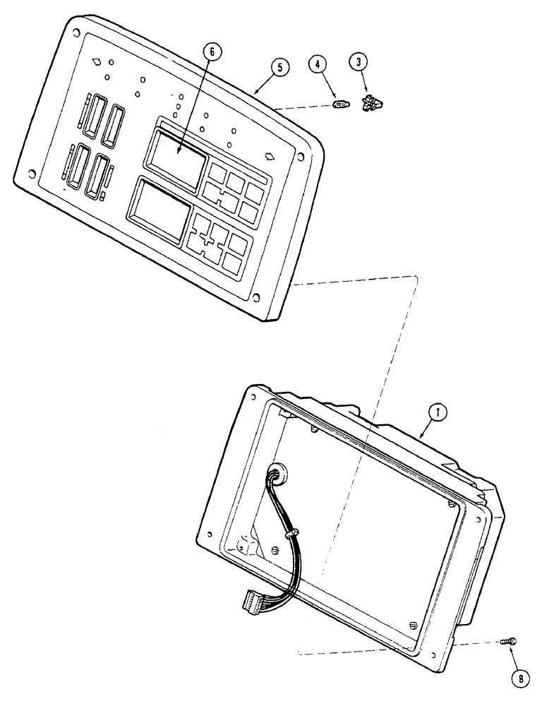 Схема запчастей Case IH 7240 - (4-020) - INSTRUMENT CLUSTER (04) - ELECTRICAL SYSTEMS