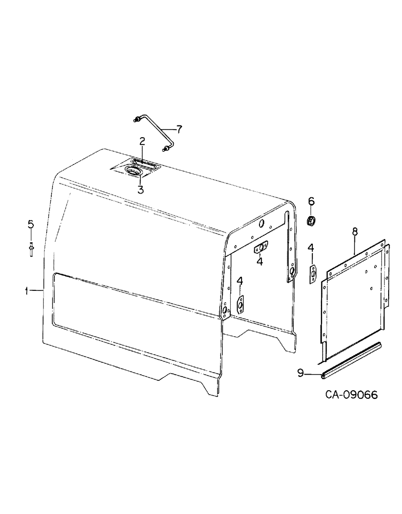 Схема запчастей Case IH 7288 - (13-02) - SUPERSTRUCTURE, REAR HOOD (05) - SUPERSTRUCTURE