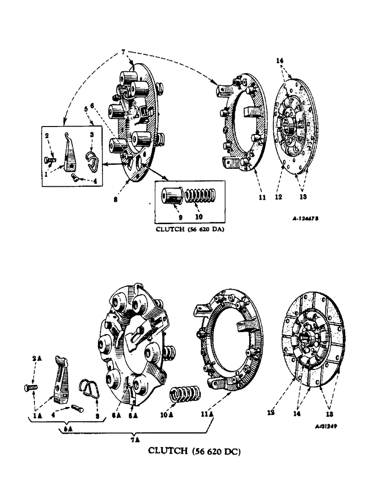 Схема запчастей Case IH FARMALL BN - (080) - CHASSIS, CLUTCH, ROCKFORD (12) - CHASSIS
