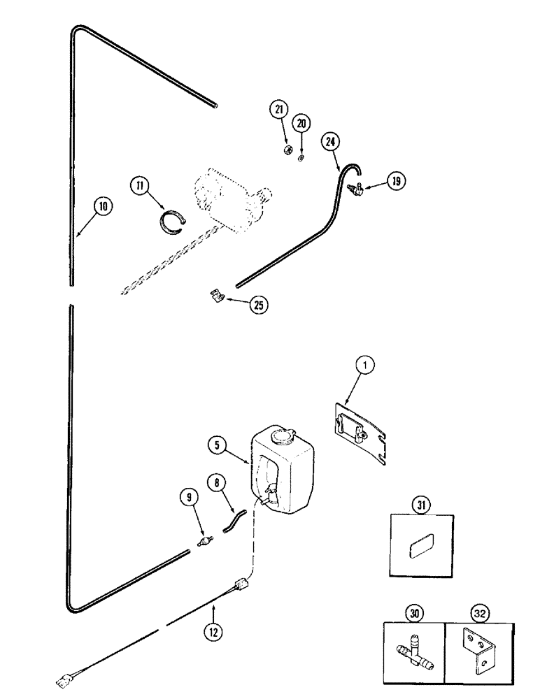Схема запчастей Case IH 8920 - (4-052) - WINDSHIELD WASHER (04) - ELECTRICAL SYSTEMS