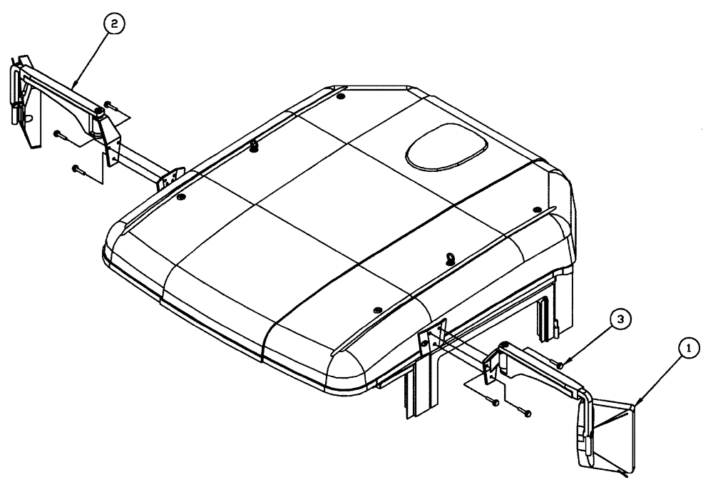 Схема запчастей Case IH FLX4300 - (04-026) - MIRROR GROUP, EXTENDABLE Frame & Suspension