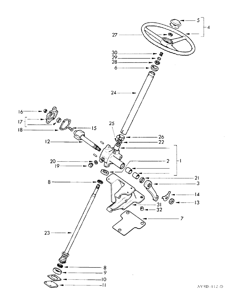 Схема запчастей Case IH FU-267D - (128) - STEERING (05) - STEERING