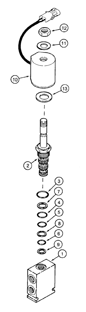 Схема запчастей Case IH 2366 - (08-31) - VALVE ASSY - CLUTCH, SEPARATOR/UNLOADER - BSN JJC0253999 (07) - HYDRAULICS