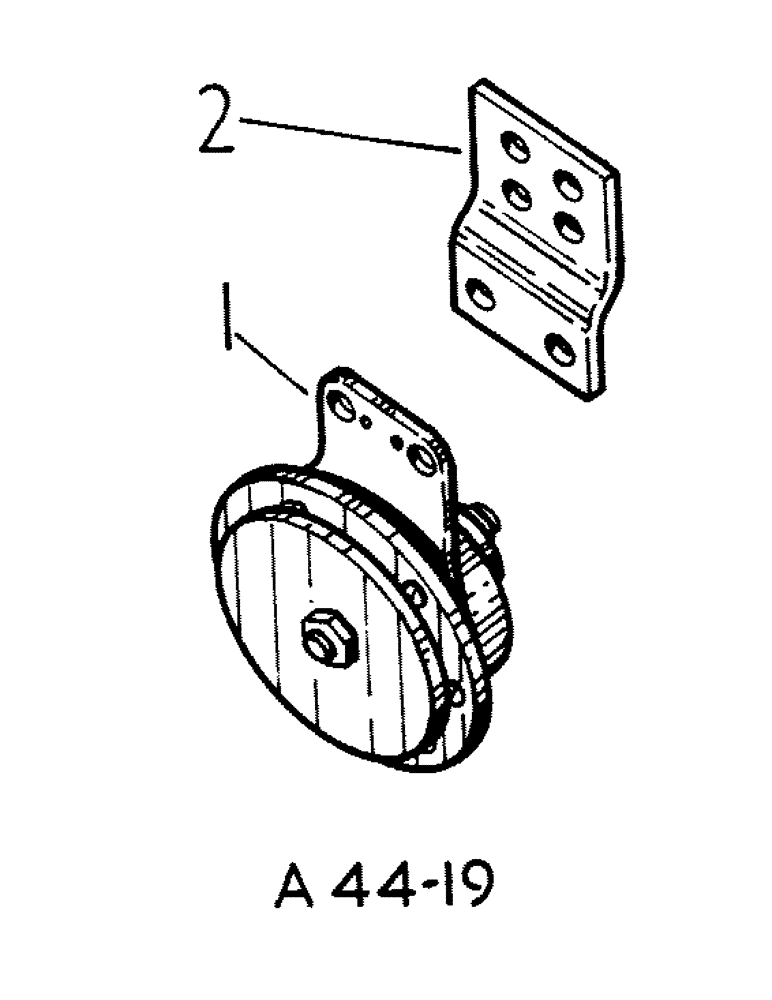 Схема запчастей Case IH 444 - (3-31) - HORN (04) - ELECTRICAL SYSTEMS